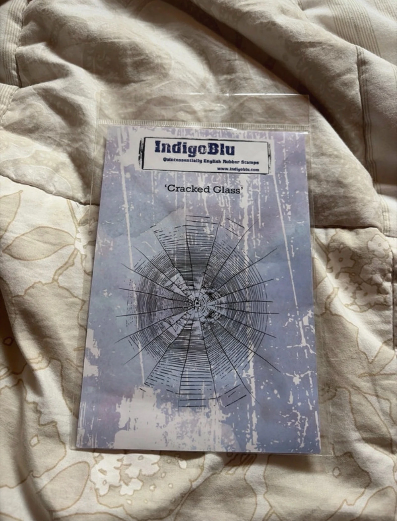 Sello IndigoBlu “Cracked Glass” original
